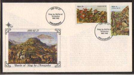 RSA 1981 BATTLE OF AMAJUBA FDC 3.27