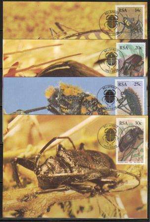 RSA 1987 BEETLES SET OF 4 MAXI CARDS
