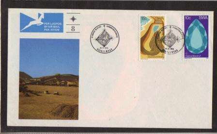SWA 1974 DIAMOND MINING FDC # 8 UNADDRESSED