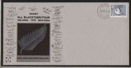 RUGBY COM COVERS - RSA 1976 ALL BLACK TOUR SET OF 4 - A DIFFICULT SET TO GET