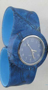 Silicone slap watch