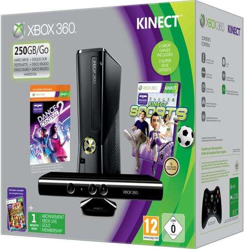 XBOX 360 Kinect 250 gig MEGA BUNDLE