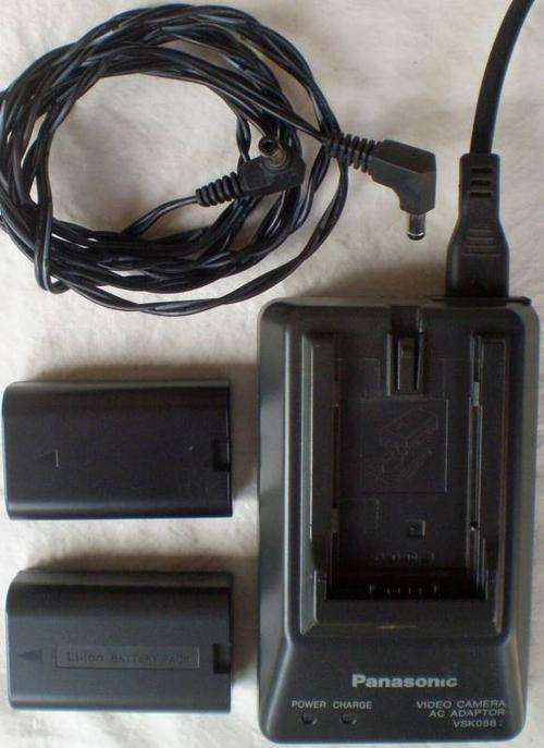 Panasonic CGR-D08R Battery & Charger + Additional Battery