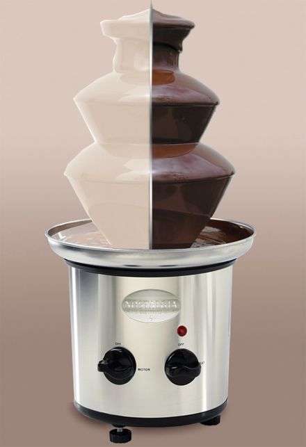 Double Auger Chocolate Fountain - Stainless Steel Base