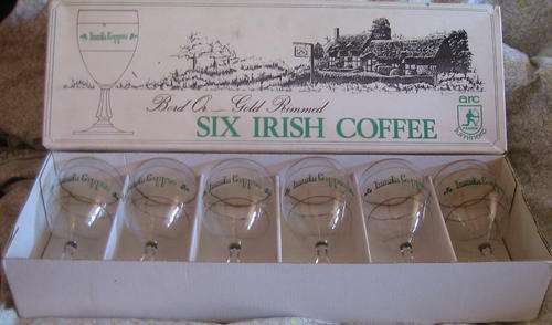 6 Irish Coffee glasses, as new in box