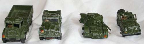 Set of 4 Dinky Toy Army Trucks COLLECTORS OPPORTUNITY