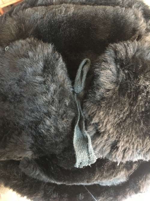 Faux Fur Russian Ushanka Hat with Badge for Men