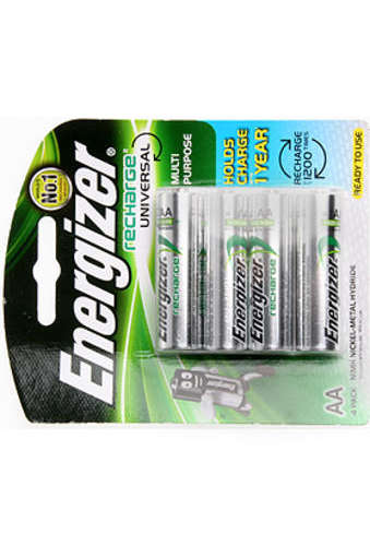 Energizer Recharge Universal NH15BP4 NiMH AA 1300mAh Battery Card 4