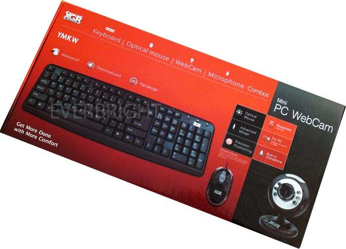XGR YMKW KEYBOARD, MOUSE & WEBCAM COMBO