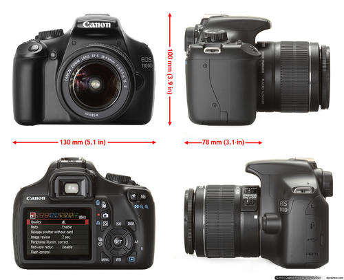 Canon EOS 1100D 18-55mm Lens Kit (12 Megapixels, DSLR Camera, Black) 8gb mem card