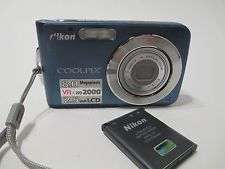 Nikon COOLPIX S210 8.0 MP Digital Camera - Blue + 2battaries