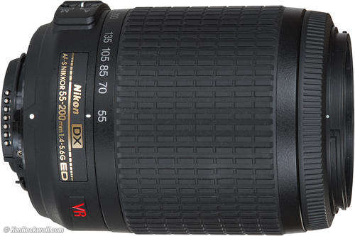 Nikon 55-200mm VR AF-S f/4-5.6G ED +pouch as new condition