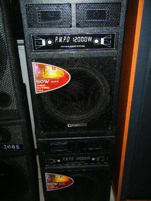 2x 12" omega disco speakers 50 w rms 12000 pmpo