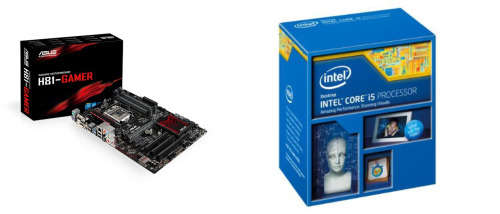 Asus H81 Gamer + 8gb ddr3 1600 value ram + i5 4570 (hsf included)