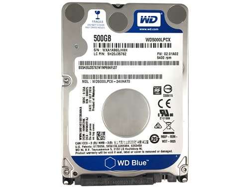 WESTERN DIGITAL BLUE WD5000LPCX / SEAGATE THIN  500GB HDD 2.5''