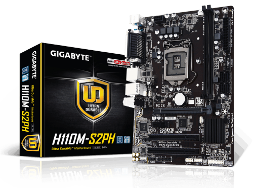 GIGABYTE H110M-S2PH LGA1151 DDR4 MOTHERBOARD