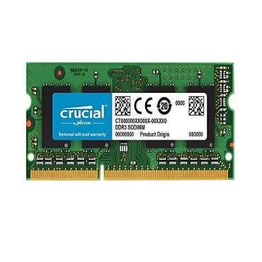 Crucial 8GB DDR3L-1600 SODIMM (LAPTOP MEMORY) - Pre Owned