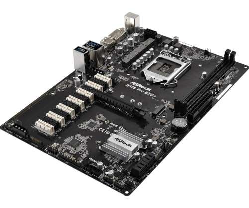 ASRock H110 Pro BTC+ LGA1151 H110 Chipset ATX Skylake Desktop Motherboard - OEM Packaging
