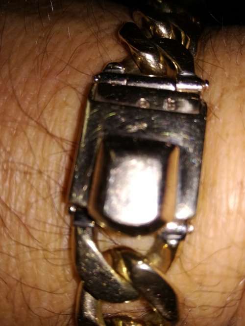 Secondhand 9ct solid gold bracelet for men