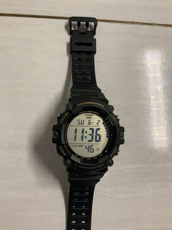Casio Digital Watch - Standard Collection Mens 100m - AE-1500WH-1AVDF