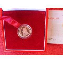 2008 SOUTH AFRICA GOLD COIN PROOF KRUGERRAND 1/10oz 22 CARAT