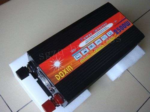 2500W WATT REAL, 5000W PEAK Power Inverter 12V DC to 220V Ac
