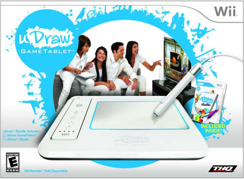 uDraw tablet with 3 Wii (PAL) games