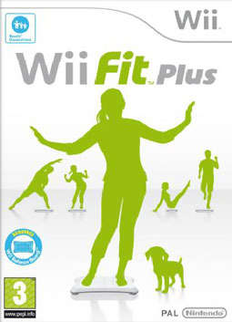 black Wii balance board including Wii Fit Plus (PAL)