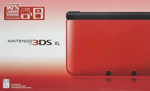red Nintendo 3DS XL console (EUR)