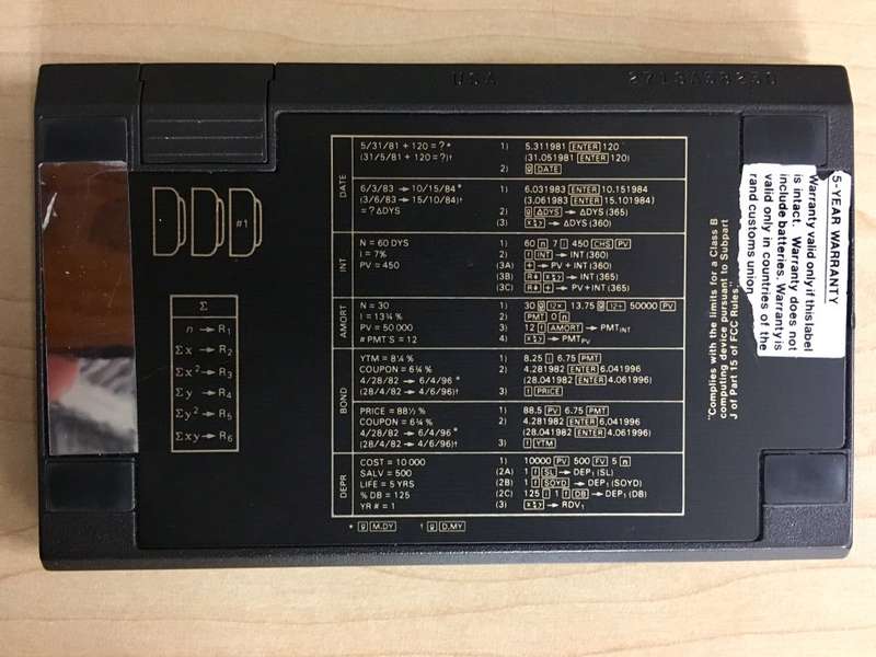HP 12C Financial Programmable Calculator