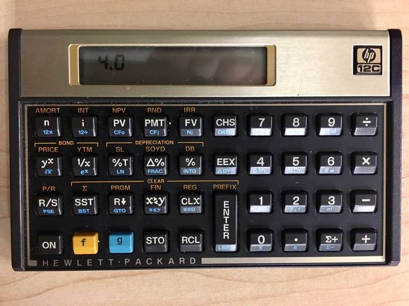 HP 12C Financial Programmable Calculator