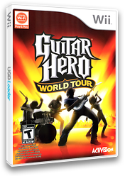 Warriors of Rock guitar (Wii PAL) + Guitar Hero World Tour disc