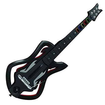Warriors of Rock guitar (Wii PAL) + Guitar Hero World Tour disc