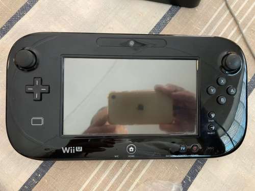 black Nintendo Wii U 32 GB console