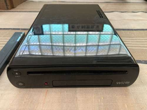black Nintendo Wii U 32 GB console