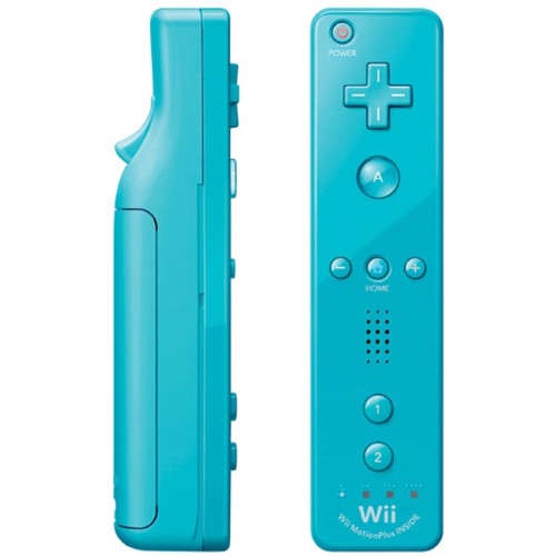 Genuine Nintendo blue Wii Remote Plus (also for Wii U)