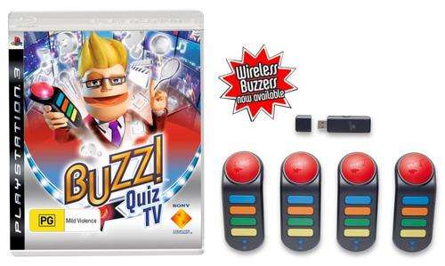 Buzz! Quiz TV including 4 wireless buzzers for PS3