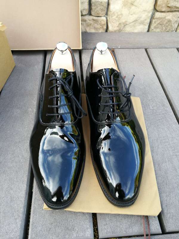 Meermin patent leather Oxfords Size 10.5E Imported Goodyear welted
