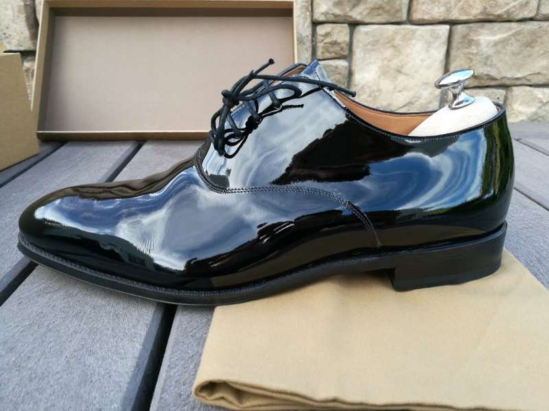 Meermin patent leather Oxfords Size 10.5E Imported Goodyear welted