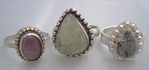 LOT 3 ASSORTED STERLING SILVER RINGS