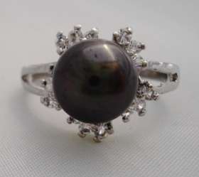 PEACOCK PEARL RING SZ20