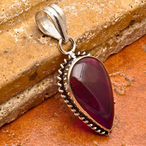 NATURAL AMETHYST GEMSTONE PENDANT 925 SILVER