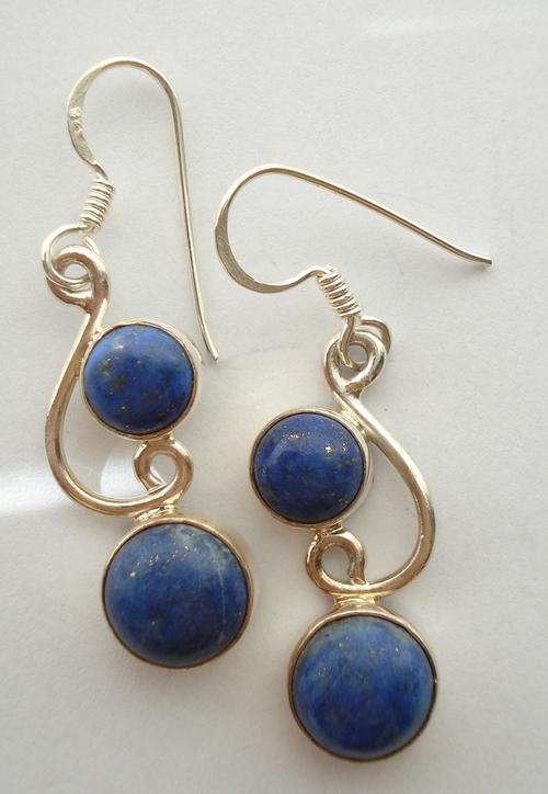 Exquisite Sterling Silver & Lapis earrings