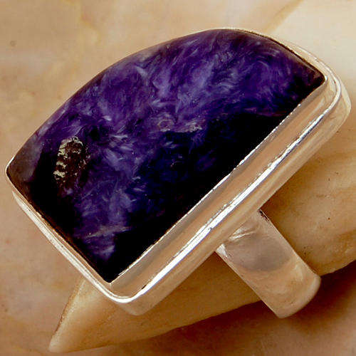 GORGEOUS SODALITE 925 STERLING SILVER RING JEWELRY s " 8 "