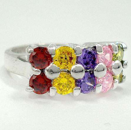 Spice pink purple topaz  925 sterling  silver ring  s6