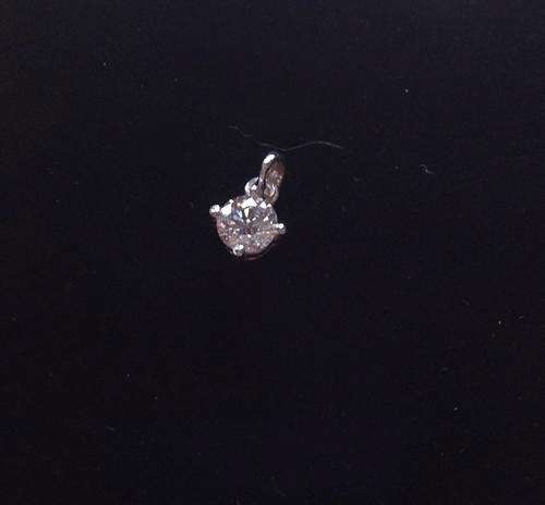 18ct YELLOW GOLD DIAMOND PENDANT 0.2780CT
