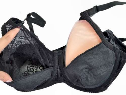 Pocket bras for crossdressers and women who had mastectomy.