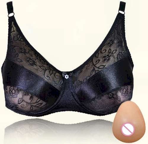 Pocket bras for crossdressers and women who had mastectomy.