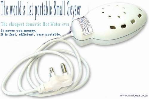 Portable minigeza for Instant hot water in your caravan