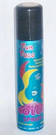 Hair dye temporary - spray: glitter effect from Kryolan & Fun Faze